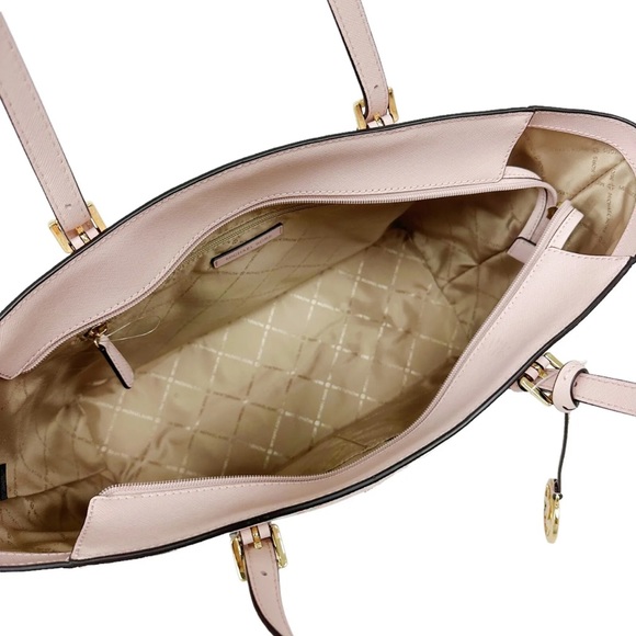 Michael Kors Gilly Large Tote Light Powder Blush Pink MK Miami Beach - Picture 8 of 9